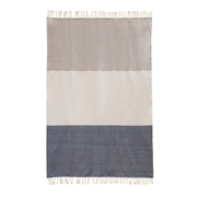 Navy & Beige Throw