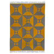 Grey Yellow Arrows Rug