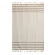 Beige Stripes Throw