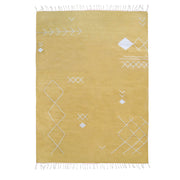 Yellow Scattered Stitch Rug