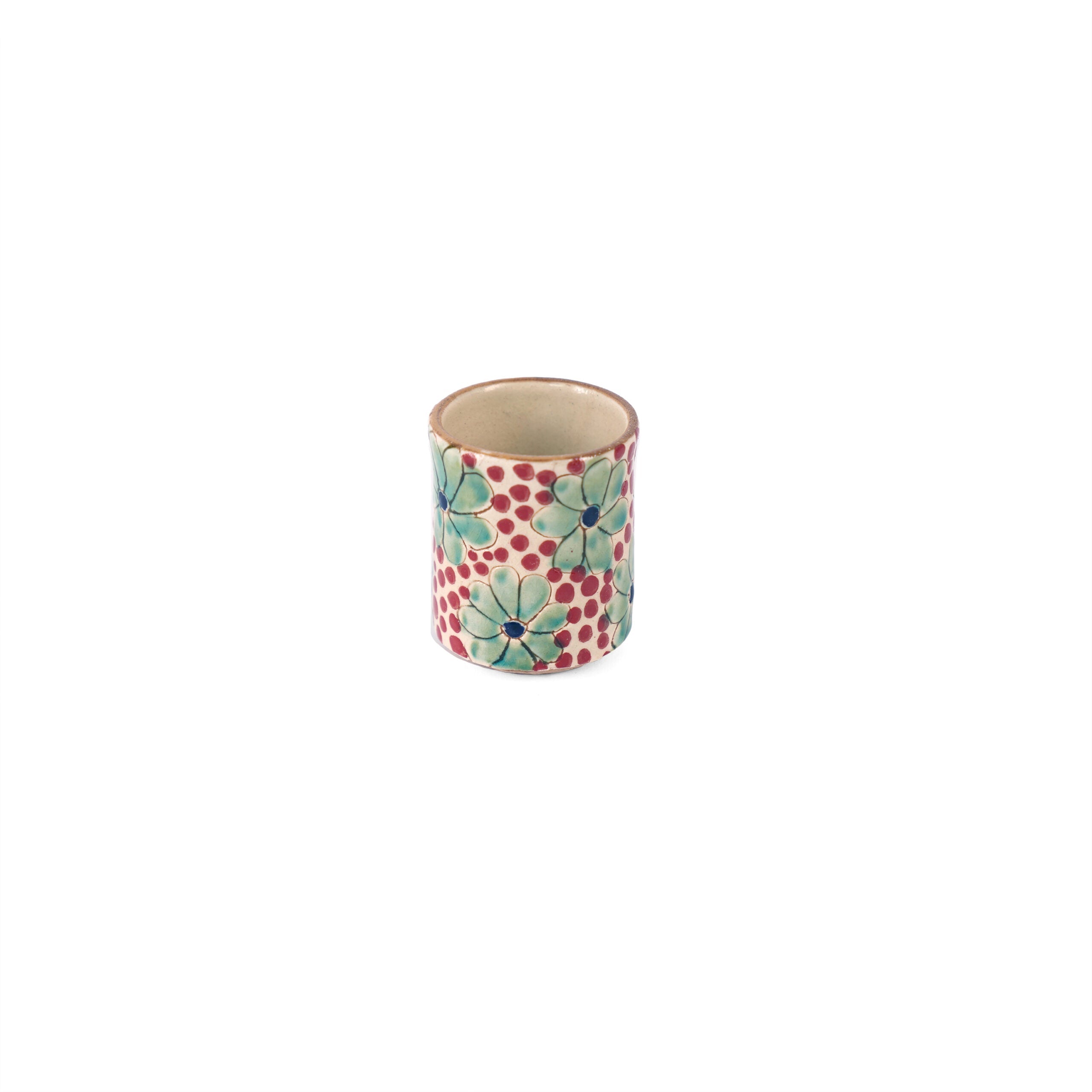 Red Daisy Field Espresso Cup