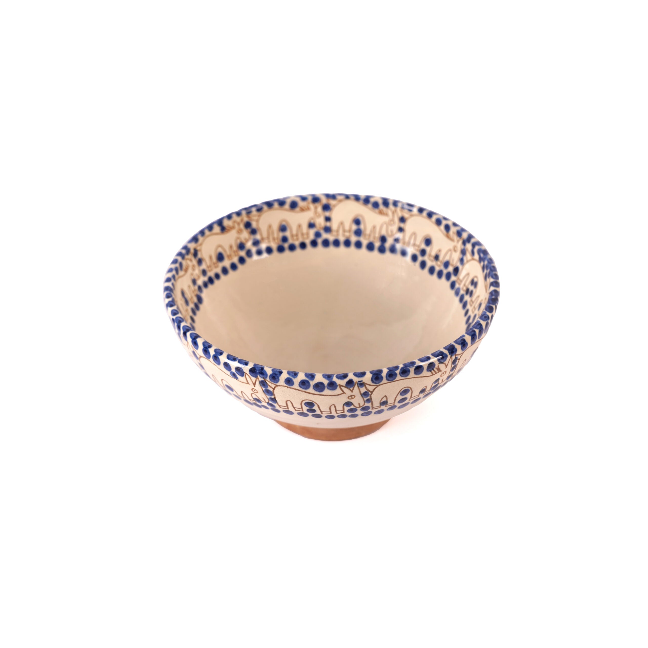 Dotted Donkey Serving Bowl