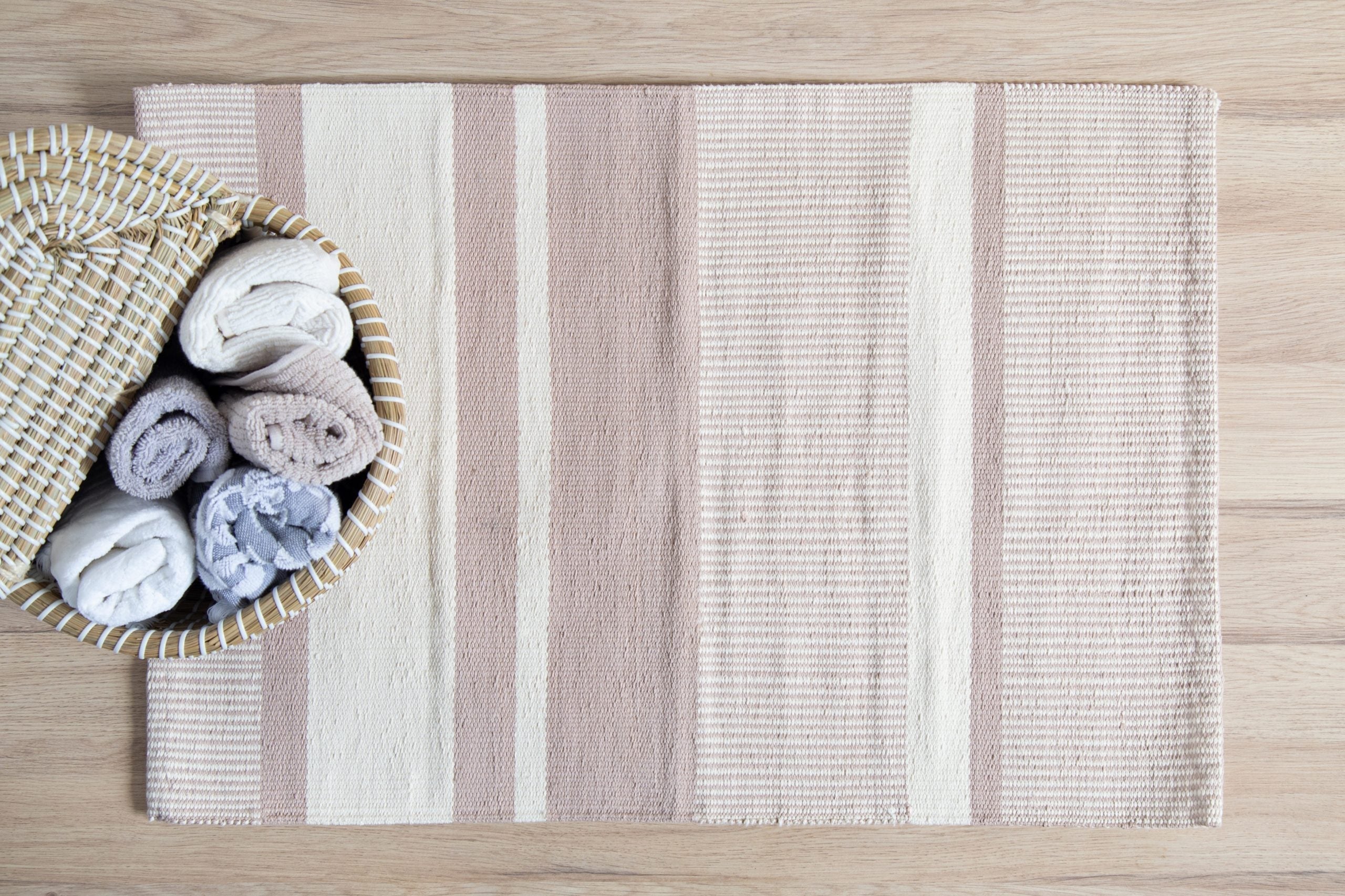 Beige Hues Bath Mat