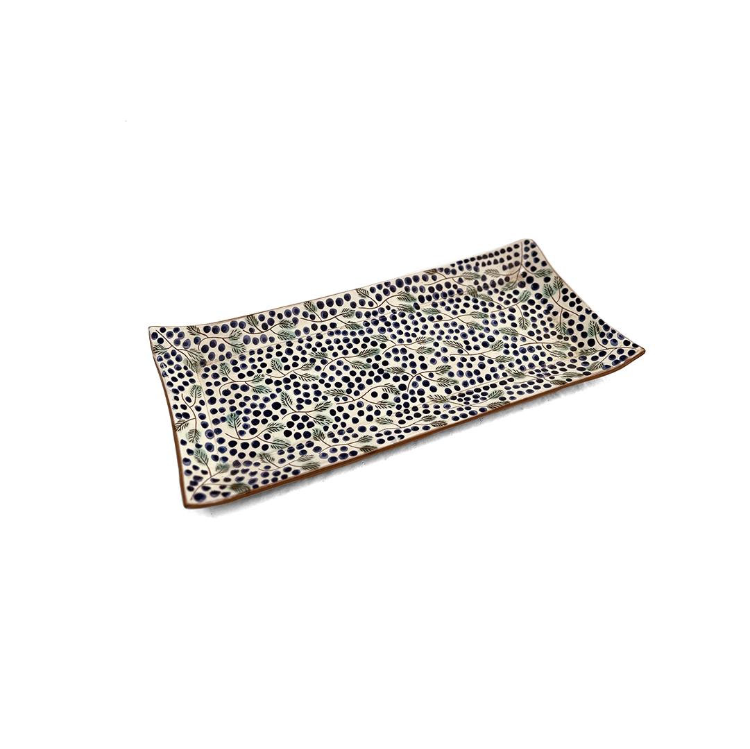 Blue Straw Tray