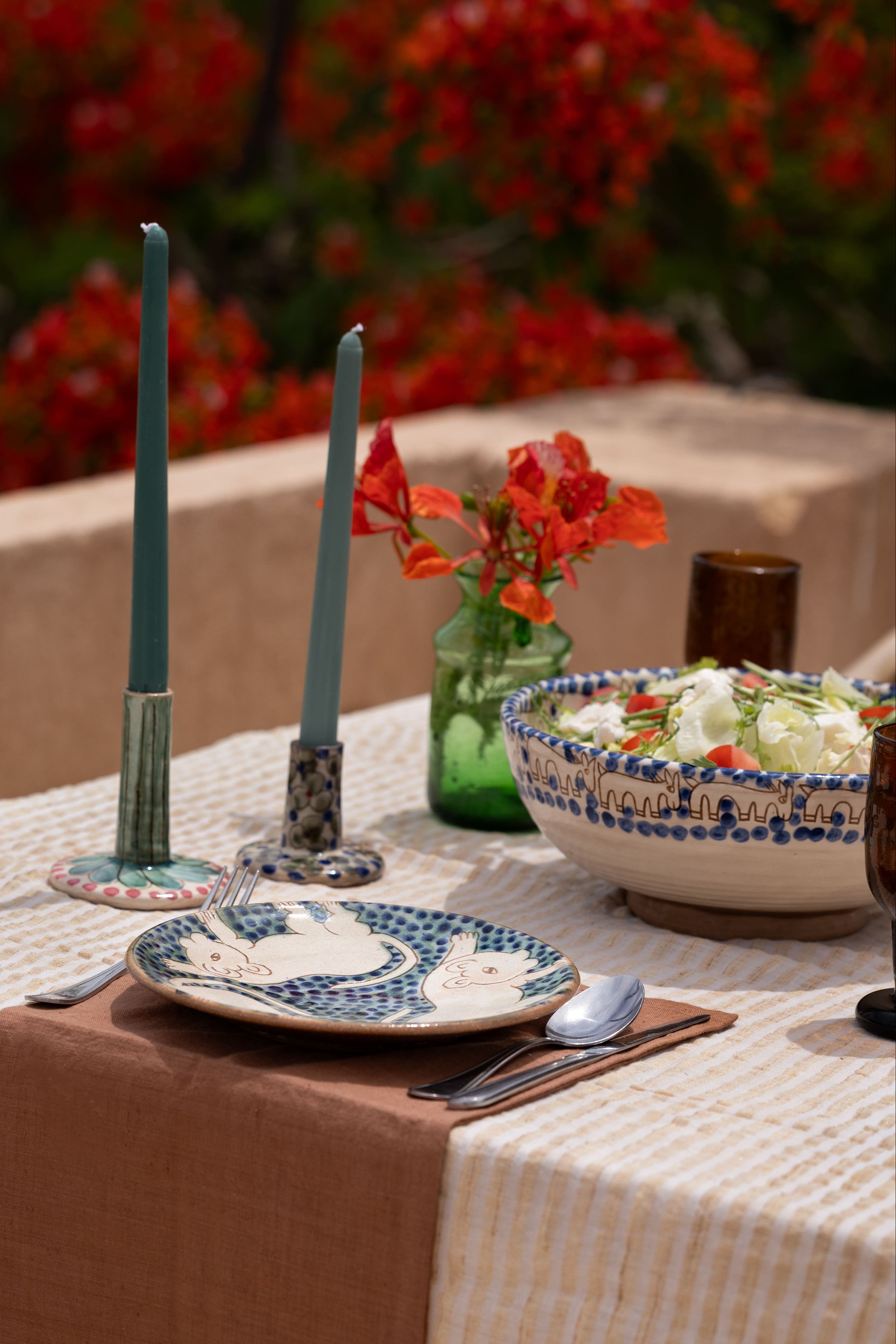 Dotted Donkey Serving Bowl