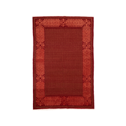 Red Arabesque Hand-knotted Carpet