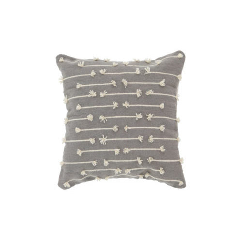 Grey Sediments Cushion