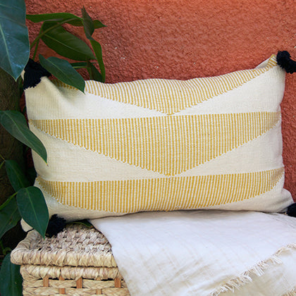 Yellow Cascade Cushion