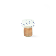 Short Dotted Glass Goblet