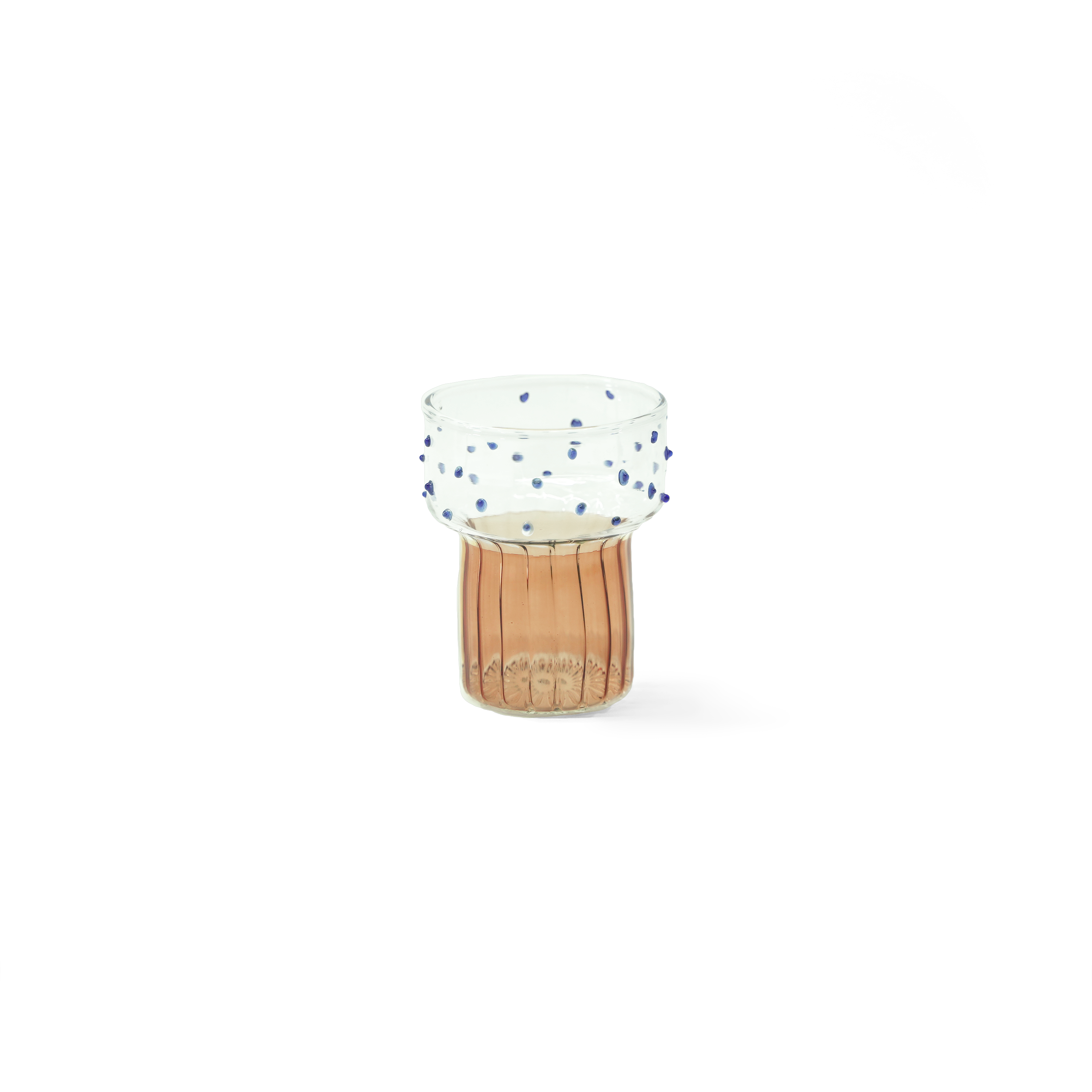 Short Dotted Glass Goblet