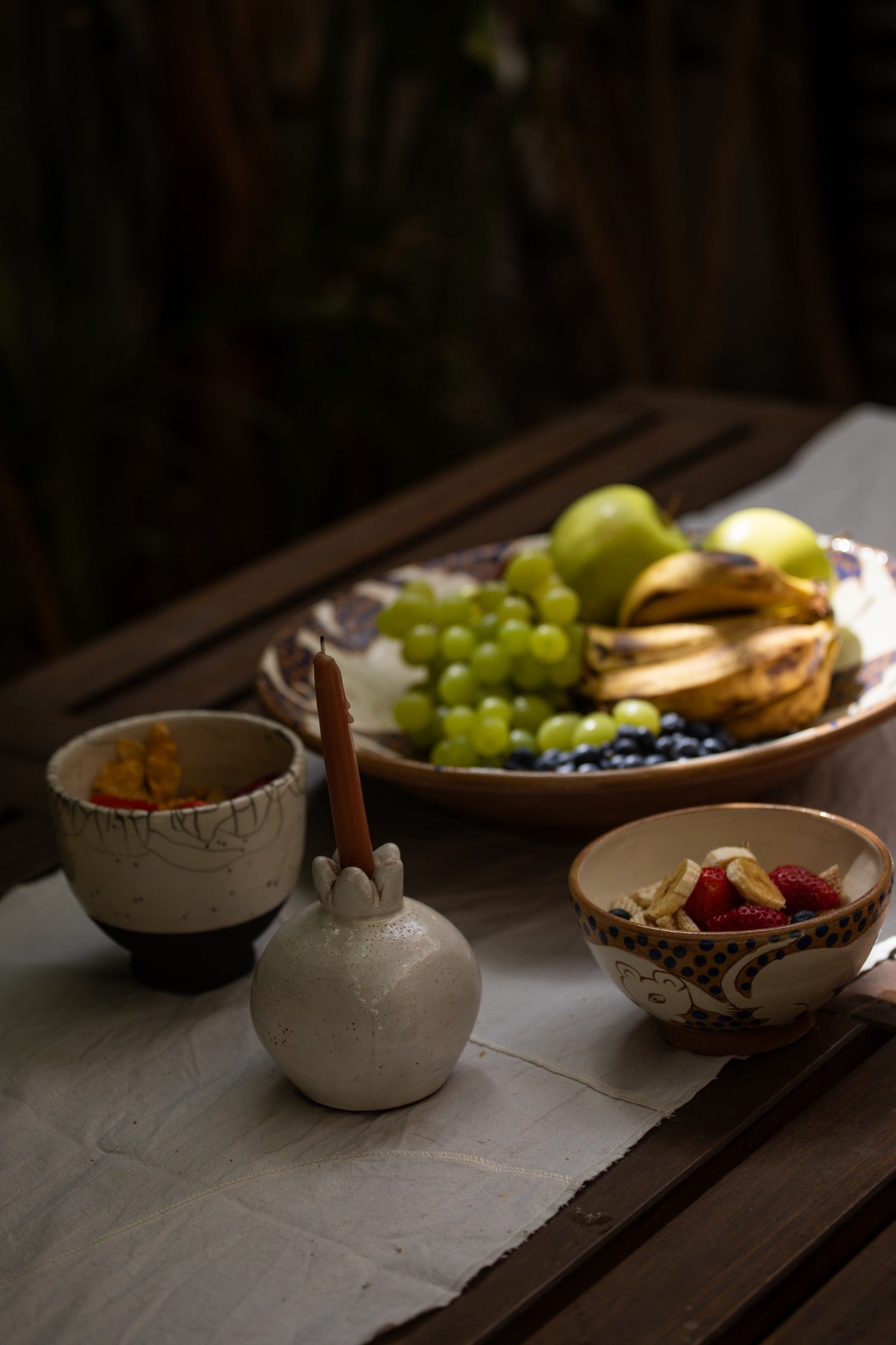 Half Raku Bowl