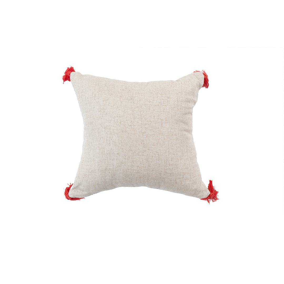 Linen Red Akhmim Cushion