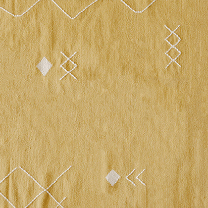 Yellow Scattered Stitch Rug